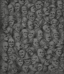 Personnages et Caricatures, début du XIXe siècle - English School