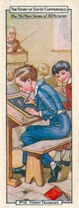 Personnages de David Copperfield : Tommy Traddles (lithographie couleur) - English School