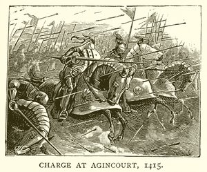 Charge à Azincourt, 1415