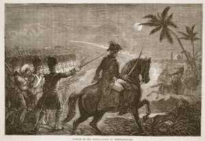 Charge des Highlanders à Seringapatam, illustration de Cassell