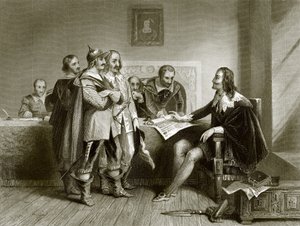 Charles Ier refusant le traité à Oxford - English School