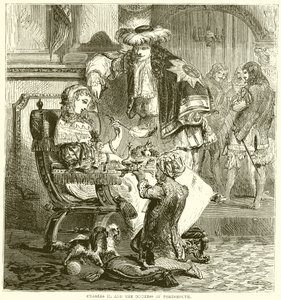 Charles II et la duchesse de Portsmouth - English School