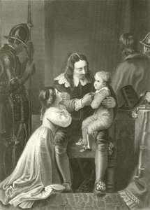 Charles Ier prenant congé de ses enfants - English School