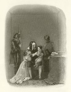 Charles I prenant congé de ses enfants - English School