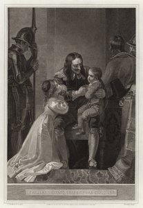 Charles Ier prenant congé de ses enfants - English School