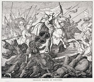Charles Martel (c.688-741) à Poitiers, de L