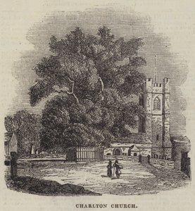Église de Charlton (gravure) - English School