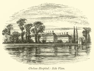 Hôpital de Chelsea, vue latérale - English School