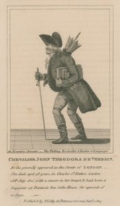 Chevalier John Theodora De Verdion, le libraire ambulant et professeur de langues - English School