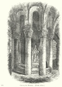 Chevet, St Menoux (gravure) - English School