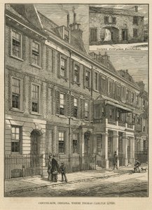 Cheyne Row où Thomas Carlyle a vécu - English School
