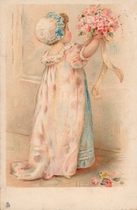 Enfant avec des fleurs - English School