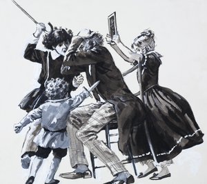 Enfants attaquant - English School