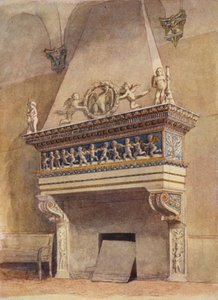 Cheminée delle Agneli, Palais Ducal, Urbino, Italie - English School