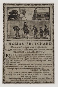 Ramoneurs, Thomas Pritchard, carte de visite - English School