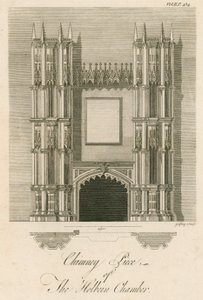 Cheminée dans la salle de Chine, Strawberry Hill, Twickenham, Londres - English School