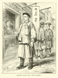 Chinois vendant la Gazette de Pékin - English School