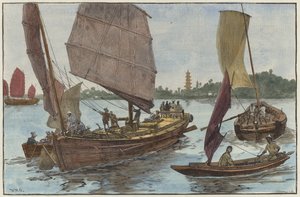 Bateaux de pêche et de cargaison chinois