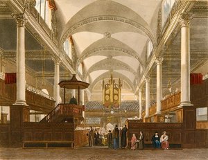 Église du Christ, Newgate Street, c.1810 - English School