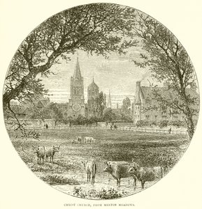 Christ Church, depuis Merton Meadows