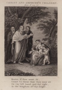 Le Christ et les enfants de Zébédée, Matthieu X, verset 20 - English School