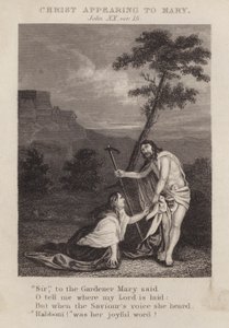 Le Christ apparaissant à Marie, Jean XX, verset 15 - English School