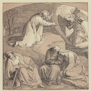 Le Christ dans le jardin (gravure) - English School