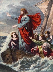 Christ calmant la tempête - English School