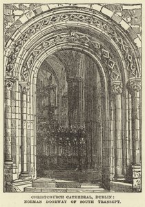 Cathédrale de Christchurch, Dublin, Portail normand du transept sud - English School