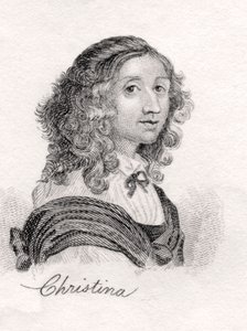 Christina de Suède, du Dictionnaire historique de Crabb, publié en 1825 - English School