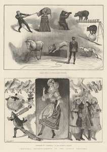 Divertissements de Noël dans les théâtres de Londres (gravure) - English School