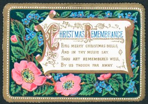 Souvenir de Noël, carte de Noël - English School