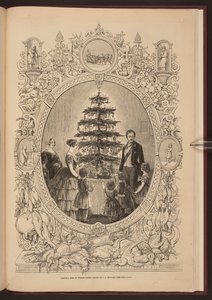 Arbre de Noël au château de Windsor, dans le supplément de Noël de 