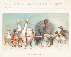 Attentes de Noël, Carte de Noël - English School