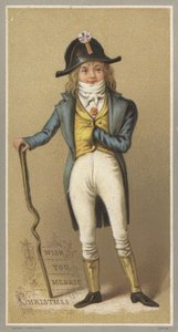 Carte de Noël (chromolitho) - English School