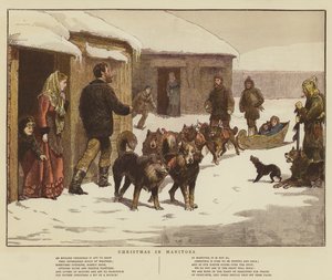 Noël au Manitoba (chromolitho) - English School