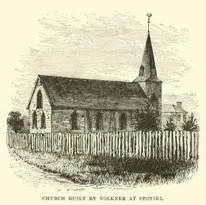 Église construite par Volkner à Opotiki