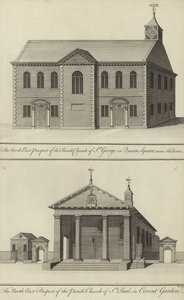 Église St George, Queen Square, près de Holborn et Église St Paul, Covent Garden - English School