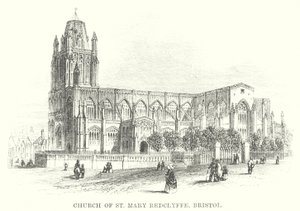 Église de St Mary Redclyffe, Bristol (gravure)