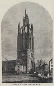 Église Saint-Nicolas, Newcastle-upon-Tyne (gravure) - English School