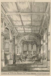 Église Saint-Pierre, Regent Square, Londres, restauration proposée - English School