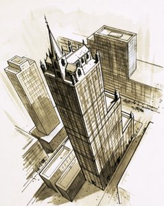 Église au sommet d