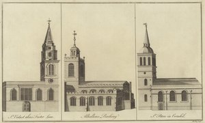 Églises de St Vedast, Foster Lane, Allhallows, Barking et St Peter dans Cornhill, Londres