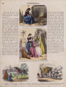 Cendrillon (gravure en couleur) - English School