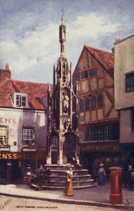 City Cross, Winchester (lithographie couleur)