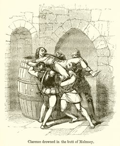 Clarence noyé dans le tonneau de malvoisie - English School