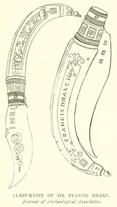 Couteau de poche de Sir Francis Drake - English School
