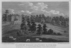Claybury Hall, la résidence de James Hatch (gravure) - English School