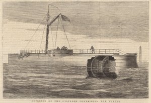 Aiguille de Cléopâtre : Extérieur du cylindre contenant l