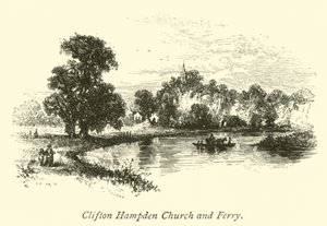 Église et ferry de Clifton Hampden - English School
